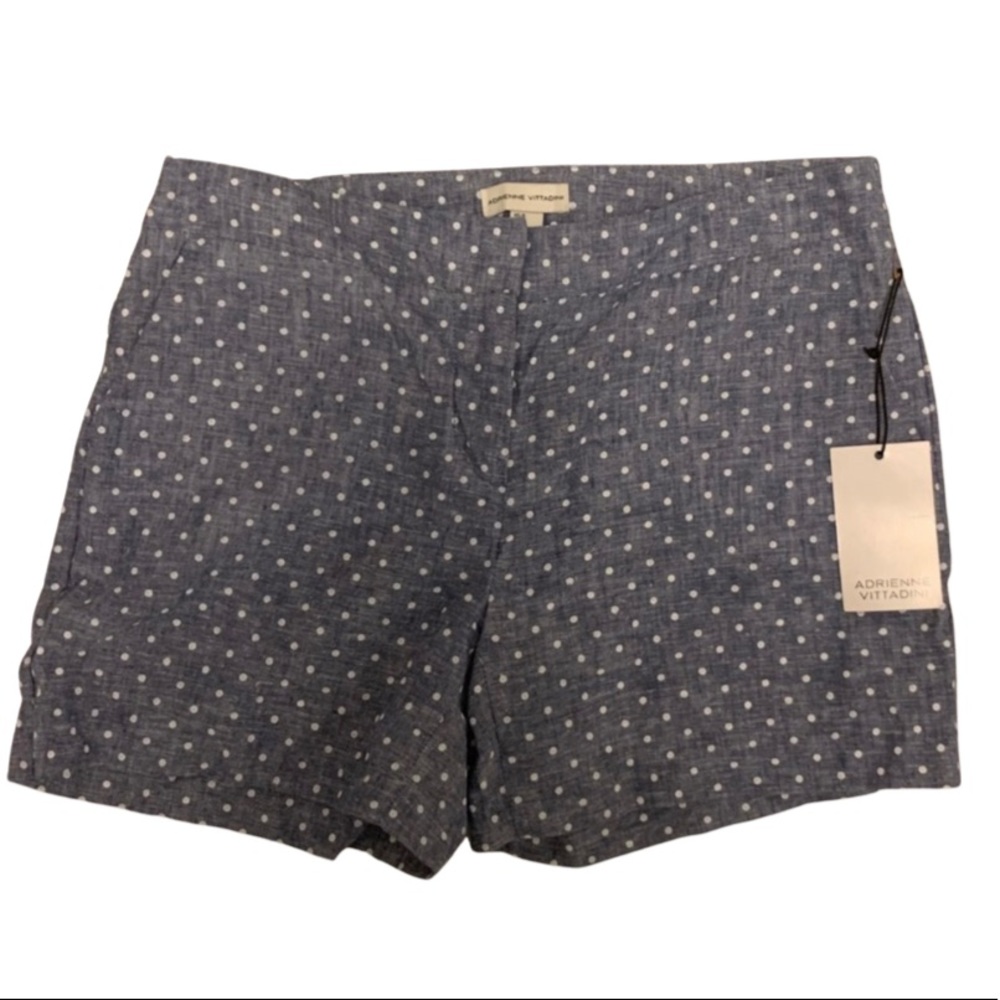 Adrienne Vittadini Chambray Polka Dot Shorts